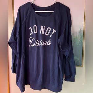 torrid “do not disturb” raglan pullover sweatshirt